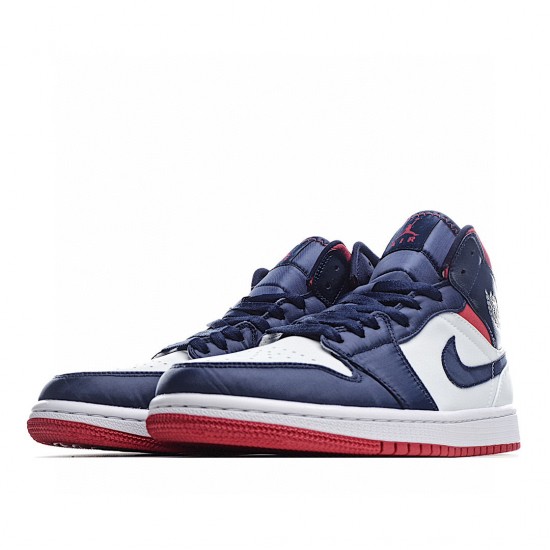 Air Jordan 1 Mid SE USA Red White Blue 852542-104 Unisex AJ1 Jordan