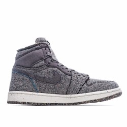 Air Jordan 1 Retro High Zoom Crater Grey CW2414 010 Mens AJ1 Jordan