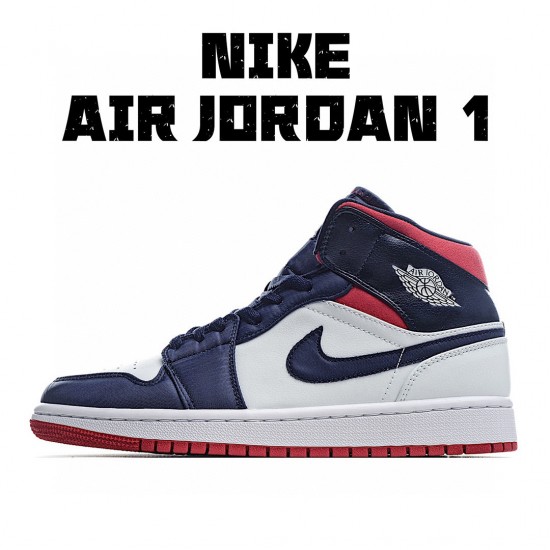 Air Jordan 1 Mid SE USA Red White Blue 852542-104 Unisex AJ1 Jordan