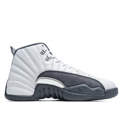 Air Jordan 12 Dark Grey 130690 160 AJ12 Mens White Gray Jordan 