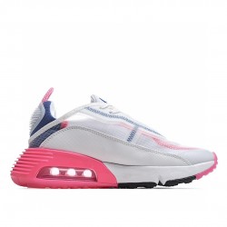 Nike Air Max 2090 White Pink Blue CZ3867-101 Womens Running Shoes