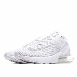 Nike Air Max 270 Flyknit Unisex AO1023 102 White Running Shoes 