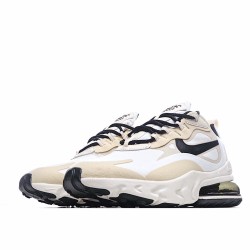 Nike Air Max 270 React Black Beige White CZ9541 100 Unisex Running Shoes 