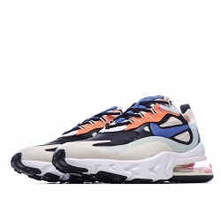 Nike Air Max 270 React Black Blue Orange CI3899 500 Unisex Running Shoes 