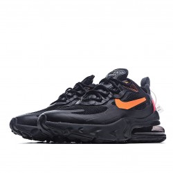 Nike Air Max 270 React Black Orange Unisex CV1641 001 Running Shoes 