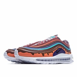 Nike Air Max 97 Orange Brown Running Shoes 921826 101 Unisex 