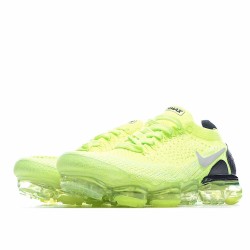 Nike Air VaporMax Flyknit 2.0 Green Yellow Black Running Shoes 942842 700 Mens 