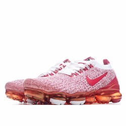 Nike Air VaporMax Flyknit 3.0 Womens CK0730 188 Red Gray Running Shoes 