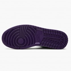 Air Jordan 1 Low Court Purple White/Black/Court Purple 553558-125