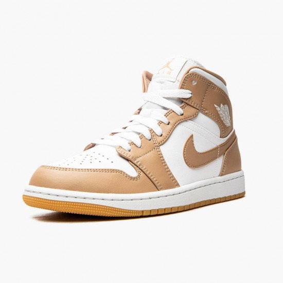 Air Jordan 1 Mid Tan Gum Tan/White/Gum 554724-271