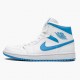 Air Jordan 1 Mid UNC University Blue/White BQ6472-114