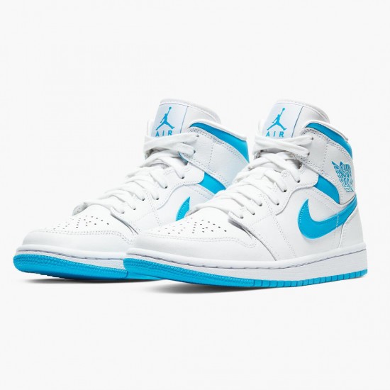 Air Jordan 1 Mid UNC University Blue/White BQ6472-114