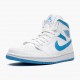 Air Jordan 1 Mid UNC University Blue/White BQ6472-114