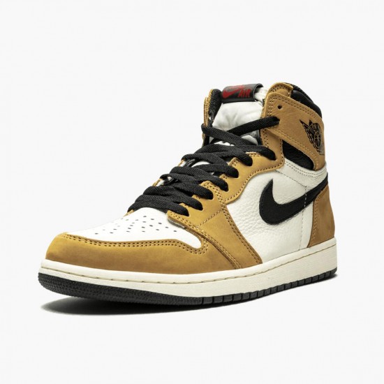 Air Jordan 1 Rookie of the Year Golden Harvest/Black Sail 555088-700