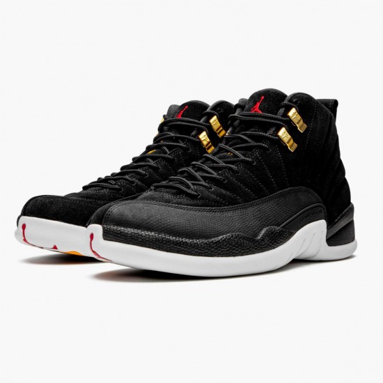 Air Jordan 12 Retro Reverse Taxi Black/Gold White 130690-017