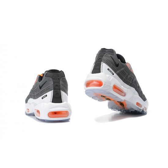 Mens Nike Air Max 95 TT Grey White Orange Sneakers DD1871-001