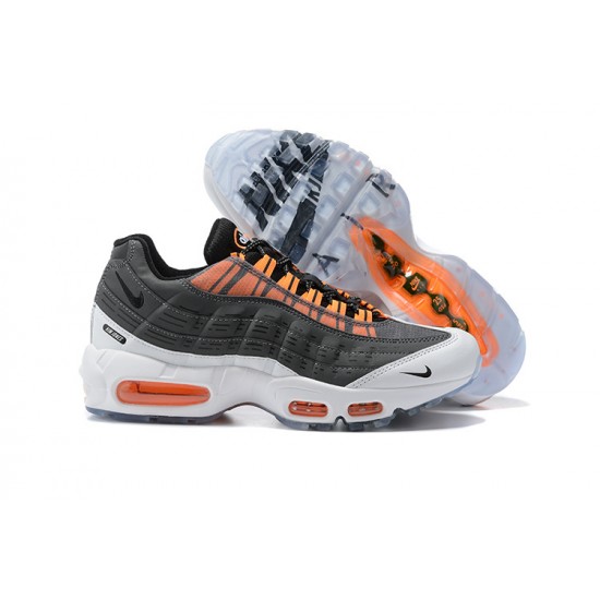 Mens Nike Air Max 95 TT Grey White Orange Sneakers DD1871-001