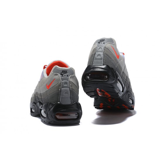 Mens Nike Air Max 95 OG Grey Red Sneakers AT2865-100