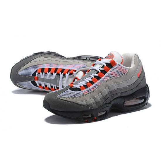 Mens Nike Air Max 95 OG Grey Red Sneakers AT2865-100