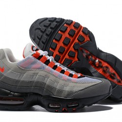 Mens Nike Air Max 95 OG Grey Red Sneakers AT2865-100