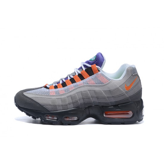 Womens/Mens Nike Air Max 95 OG QS Blacksafety Orangevolt Sneakers 810374-078