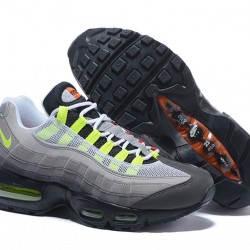 Womens/Mens Nike Air Max 95 OG QS Blacksafety Orangevolt Sneakers 810374-078