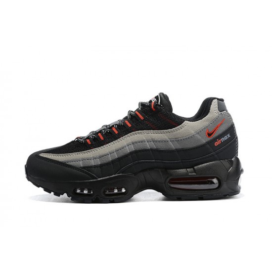 Mens Nike Air Max 95 TT Black Grey Red Sneakers CW7477-001