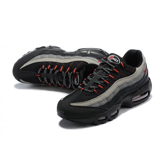 Mens Nike Air Max 95 TT Black Grey Red Sneakers CW7477-001