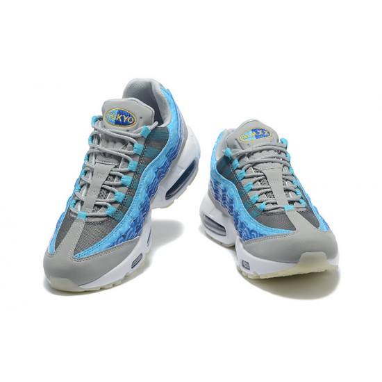 Mens Nike Air Max 95 TT Blue Grey White Sneakers CW7992-001