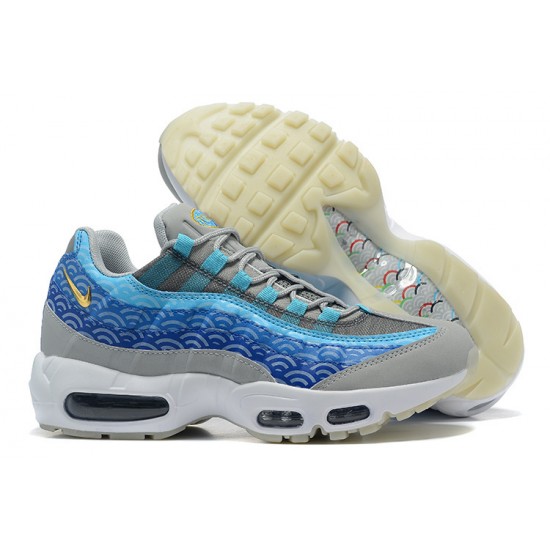 Mens Nike Air Max 95 TT Blue Grey White Sneakers CW7992-001