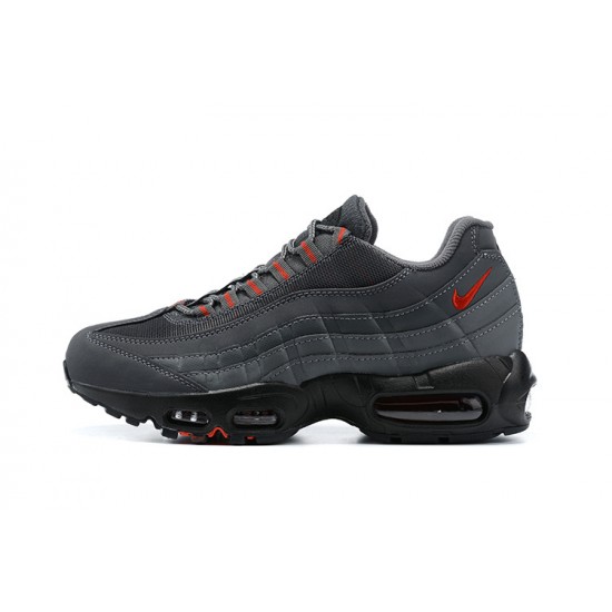 Mens Nike Air Max 95 TT Grey Red and Black Sneakers