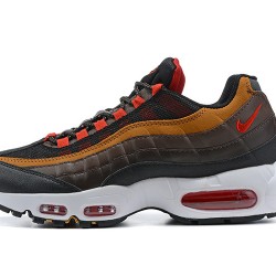 Mens Nike Air Max 95 TT Grey Red and Brown Sneakers 