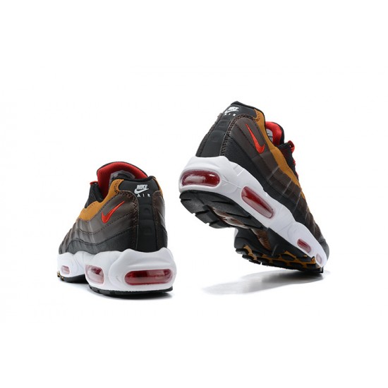 Mens Nike Air Max 95 TT Grey Red and Brown Sneakers