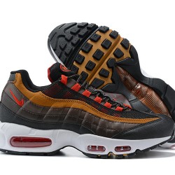 Mens Nike Air Max 95 TT Grey Red and Brown Sneakers 