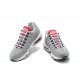 Mens Nike Air Max 95 TT Grey White and Red Sneakers