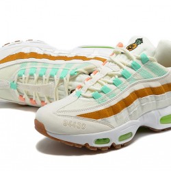 Mens Nike Air Max 95 TT White  Green Brown Sneakers CZ0154-100 