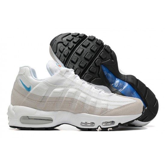 Mens Nike Air Max 95 TT White Blue Sneakers DJ9981-100