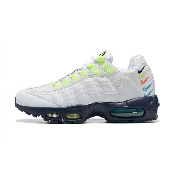 Mens Nike Air Max 95 TT White Blue Sneakers DX1819-100