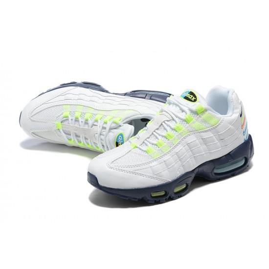 Mens Nike Air Max 95 TT White Blue Sneakers DX1819-100