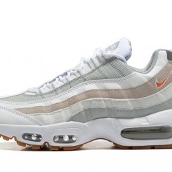 Mens Nike Air Max 95 TT White Grey and Orange Sneakers DM0011-100 