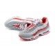 Mens Nike Air Max 95 TT White Red and Grey Sneakers