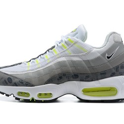 Mens Nike Air Max 95 TT White and Grey Sneakers