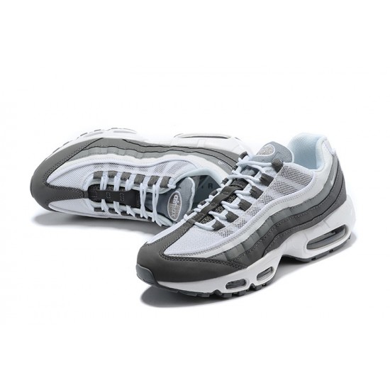 Mens Nike Air Max 95 TT White and Grey Sneakers