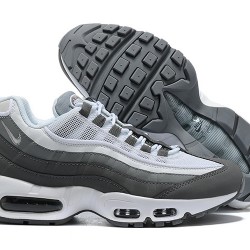 Mens Nike Air Max 95 TT White and Grey Sneakers