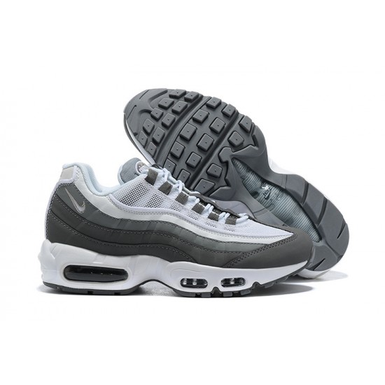 Mens Nike Air Max 95 TT White and Grey Sneakers