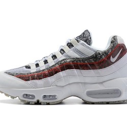 Mens Nike Air Max 95 TT White and Red Sneakers