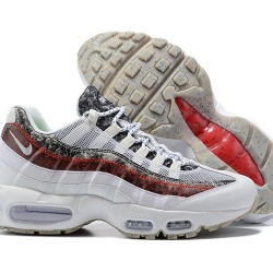 Mens Nike Air Max 95 TT White and Red Sneakers