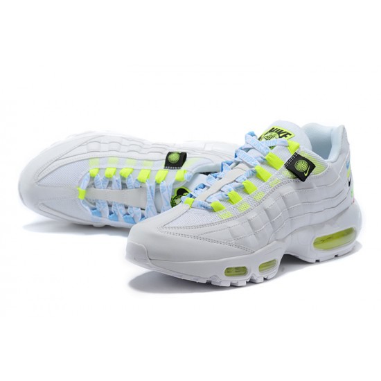 Womens/Mens Nike Air Max 95 TT Worldwide White Yellow Sneakers CV9030-100