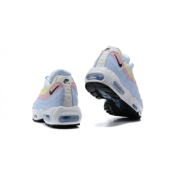 Womens Nike Air Max 95 TT Blue Yellow Pink Sneakers