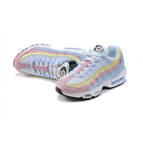 Womens Nike Air Max 95 TT Blue Yellow Pink Sneakers